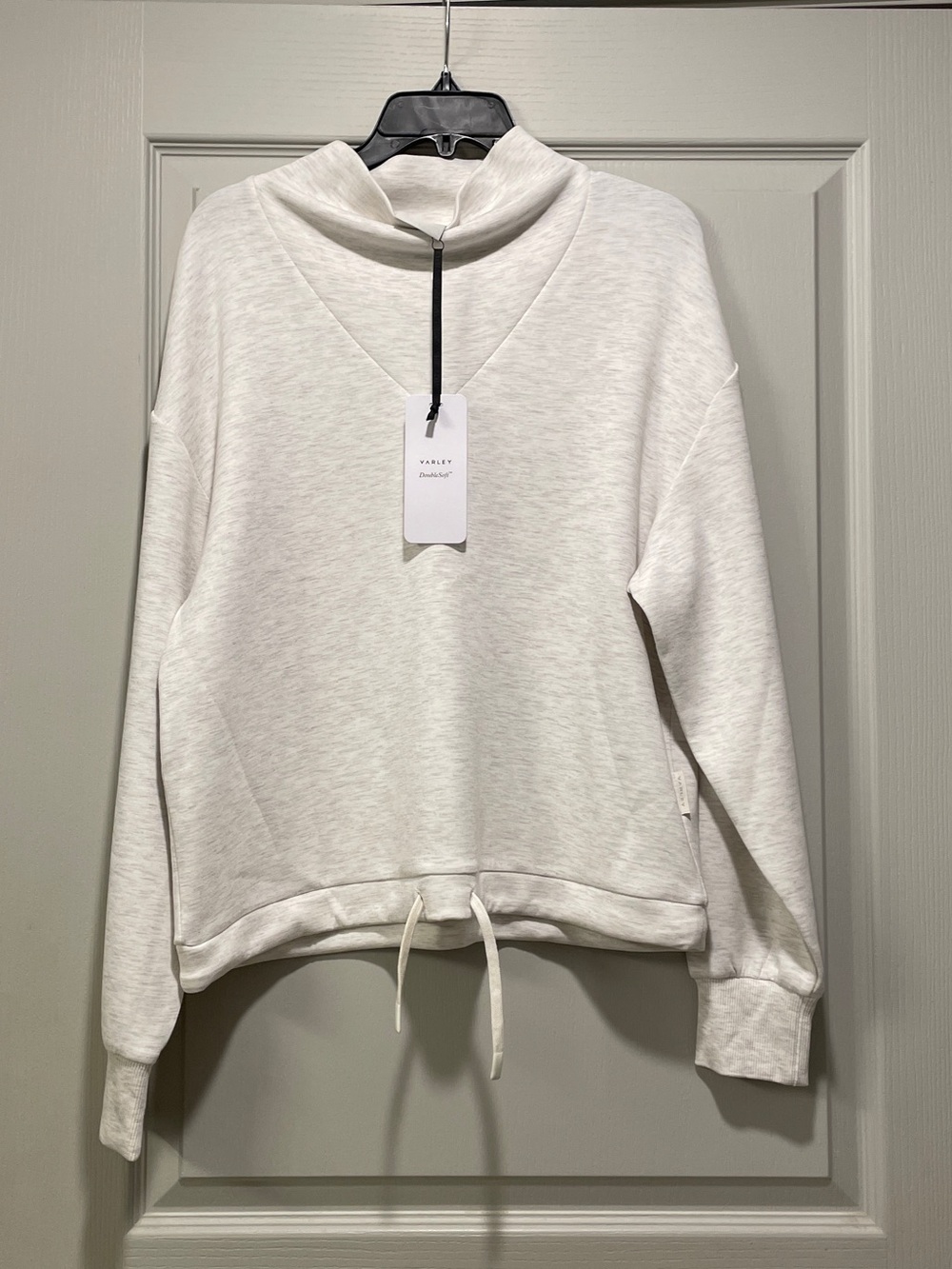 NWT Varley Betsy Ivory Marl Sweatshirt XS